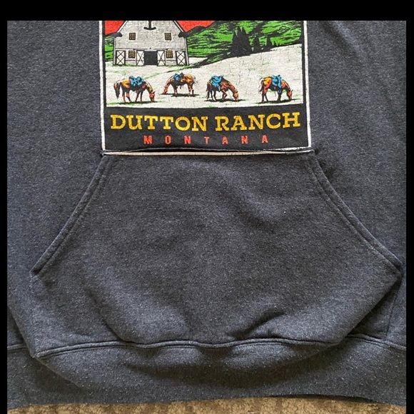 Yellowstone Dutton Ranch Bundle hoodie sweatshirt and RIP t-shirt, mens med - Picture 9 of 10